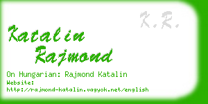 katalin rajmond business card